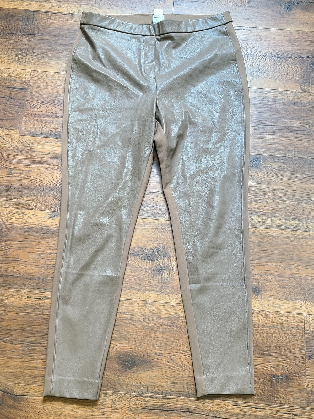 Chico's Taupe Faux Leather Pants